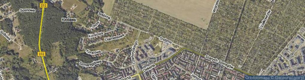 Zdjęcie satelitarne Ordona Juliana Konstantego ul.